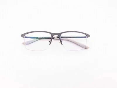 lenskart 空气眼镜,仅镜框,186186 灰色/白色,55-17-140,金属 — 第 1/4 张图片