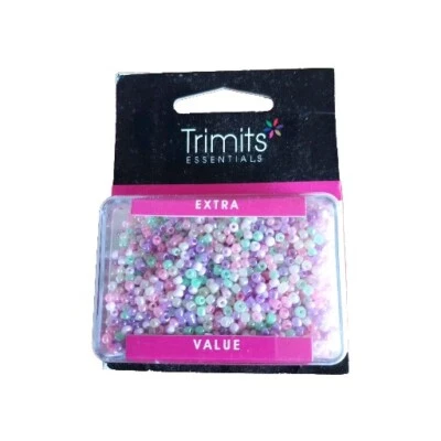 Trimits Seed Beads -2.5 mm  ex value  colour 9160/07 Multi Colour - Image 1 of 2