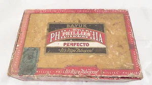 Caja de cigarros vintage Phillies Perfecto Bayuk de 6 centavos - Imagen 1 de 9