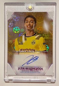 2022-23 Topps UEFA CL Jude Bellingham Auto Gold Star ball /50 SP