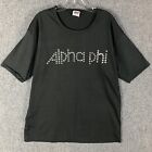 Vintage Anvil Shirt Men's XL Black Single Stitch Uni-Sex Bedazzled Cotton USA