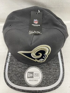 New Era 9Fifty Cap NFL  Rams Training Hat Gray Adjustable OSFM - Picture 1 of 4
