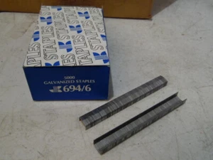 2 Box 1/4" Galvanized Chisel Point Staples Paper Tacking Tacker STCR 5019-1/4" - Picture 1 of 8