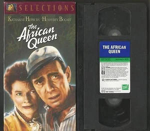 African Queen VHS Katharine Hepburn Humphrey Bogart VG+ to EX condtion - Picture 1 of 1