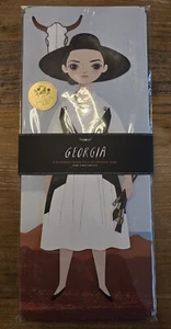 Von ungewöhnlicher Art Georgia O'KEEFE bewegliche Papierpuppe brandneu Boutique Puppe - Bild 1 von 3