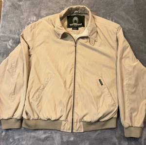 Vintage Weatherproof Garment Company Tan Full Zip Jacket Large - Free Shipping - Picture 1 of 7