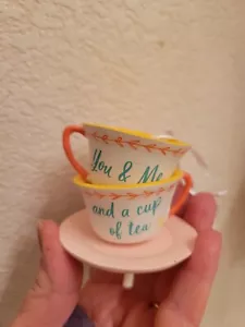 Hallmark 2023 You & Me & a Cup of Tea Ornament NWT Rare Design & Hard to Find!! - Picture 1 of 1