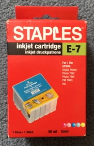 Staples Inkjet Cartridge E-7 for Epson Colour - Picture 1 of 5