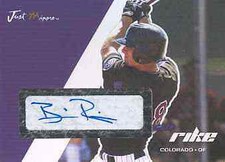 2008 Just Autographs Baseball Signatures #59 Brian Rike C AUTO