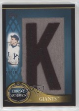 2009 Update Legends of the Game Letter /50 Christy Mathewson (Letter K) Patch