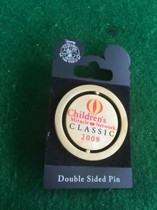 2009 CHILDRENS MIRACLE NETWORK GOLF TOURNAMENT DISNEY DOUBLE SIDED SPINNER PIN - Picture 1 of 2