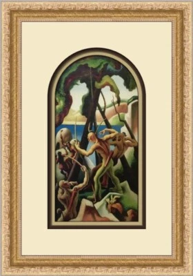 Impresión enmarcada personalizada Thomas Hart Benton Aboriginal Days Foto 1 de 2