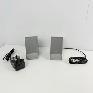 Bose Computer Monitor Laptop Desktop PC W/ Bose Psu Tested Working Pair Grey - Picture 1 of 6