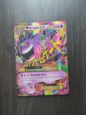 M Gengar EX Full Art Holo Card 121 Secret Rare, XY-Phantom Forces - Image 1 of 2