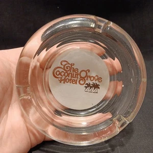 The Coconut Grove Hotel Werbung Glas Aschenbecher - Bild 1 von 13