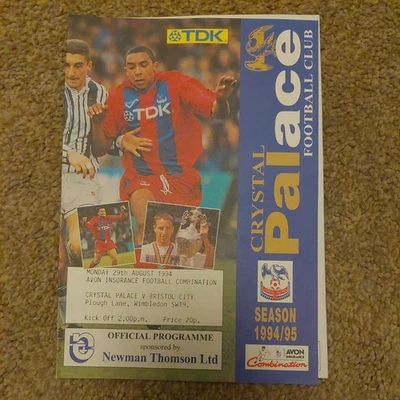 94/5 Crystal Palace vs Bristol City (Avon Insurance Combination) - Image 1 of 3