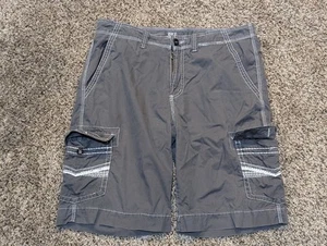 BKE Waterton Cargo Shorts Mens 36x24 Dark Gray Athletic Fit - Picture 1 of 5
