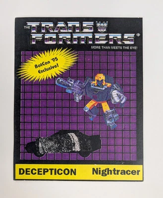 Transformers Botcon 1995 Exclusive Night Racer Original Package  - Image 1 of 2