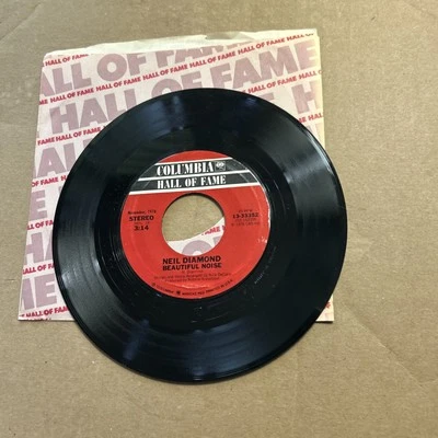 Neil Diamond Desiree/Beautiful Noise Columbia Hall Of Fame 45 Red - Image 1 of 3