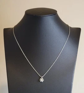 Halskette Damen JTC 14k Weißgold Diamant Stil Anhänger  - Bild 1 von 7
