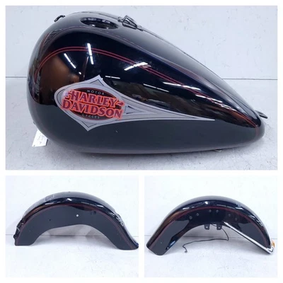 Harley-Davidson 2001 Heritage Classic Paint Set Vivid Black FLSTC 62177-00ZC - Image 1 of 4