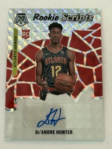 2019 Mosaic De’Andre Hunter Rookie Scripts RC Auto Hawks - Bild 1 von 2