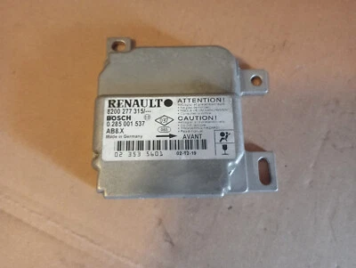 8200277315 0285001537 Centralina Airbag RENAULT CLIO II (Seconda serie) 2003 - Immagine 1 di 3
