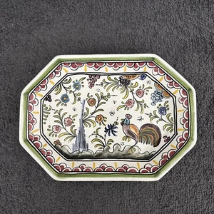 Le Faiencerie - Peint a la main 8" Dish - Hand painted & signed on back - Picture 1 of 8