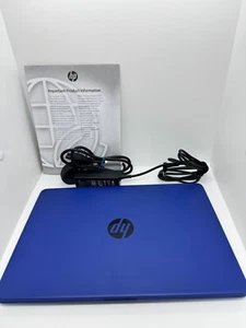 HP Stream 14s-dq0012na 14in Celeron 4GB 128GB Laptop - Blue (no Box) - Picture 1 of 5