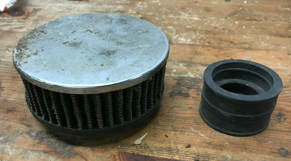 Placas de filtro de ar Triumph Bonneville BSA Norton limpador anéis de admissão filtros  - Imagem 1 de 4