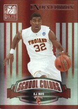 2008 Donruss Elite Extra Edition School Colors #4 O.J. Mayo/1500