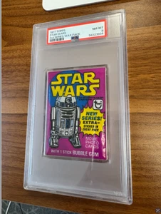 Vintage 1977 Topps Star Wars 3rd Series Sealed Unopened Wax Pack PSA 8 - Picture 1 of 4