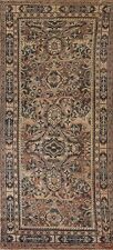 Vintage Muted Floral Mahal Traditional Handmade Hallway Rug Runner Carpet 4'x10'