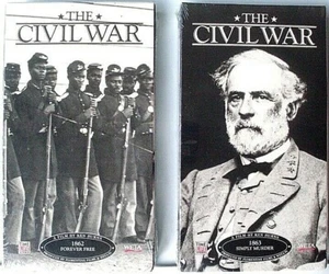 "THE CIVIL WAR" 1862 & 1863 2 SEALED VHS TAPES NEW FREE U.S. SHIPPING - Picture 1 of 1
