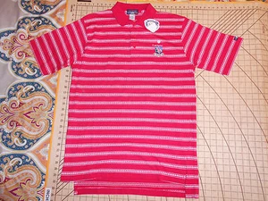 MENS MEDIUM RED/WHITE 1996 U.S. OPEN COTTON POLO SHIRT - NOS - Picture 1 of 4