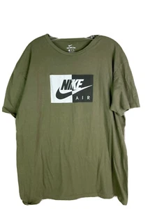 nike Air the nike tee XL shirt graphic green t-shirt mexico swoosh Black/white - Picture 1 of 8
