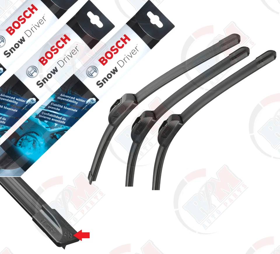 Escobilla limpiaparabrisas delantera + trasera BOSCH SNOW 26"/19"/16" para TOYOTA SIENNA VAN  Foto 1 de 1