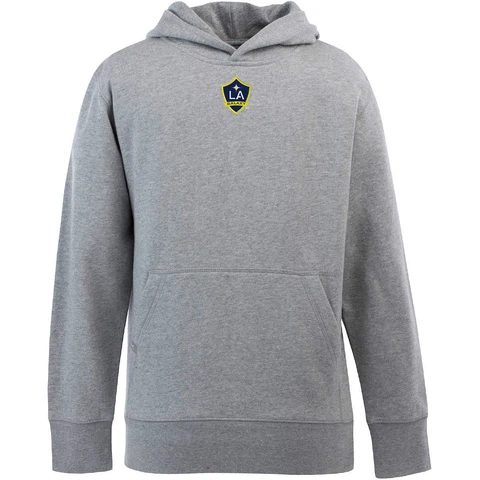 NEW MLS LOS ANGELES GALAXY Signature Hooded Sweatshirt Youth XL Heather Gray Cover