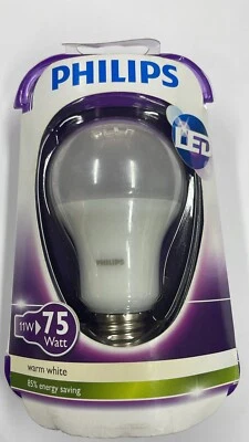 Philips LED 11W Bulb E27 Warm White (75W) - Image 1 of 3