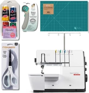 Bernette B62 Airlock Coverstitch Overlock Paquete con Accesorios - Imagen 1 de 7