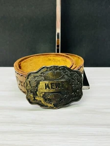 Vintage Oden Genuine Leather Belt 1975 Size 32 - Picture 1 of 6