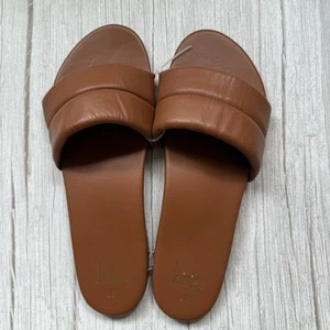 New Women's BEEK Sugarbird Leather Slide Sandals Size 10 - Picture 1 of 5