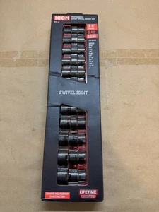 ICON 59745 12US-12 3/8" Drive SAE 12 Piece Impact Swivel Socket Set - NEW - Bild 1 von 3
