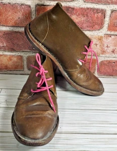 Cole Rood Haan Womens Brown and Pink Leather Chukka Boots Size 7.5 B - Picture 1 of 10