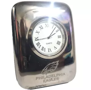 Orologio da scrivania Philadelphia Eagles da collezione nuova batteria calcio vintage da collezione - Foto 1 di 7