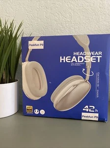 Peakfun P9 Auriculares Inalámbricos Sobre la Oreja Bluetooth Ajustables Giratorios-Negro - Imagen 1 de 7