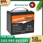 Lithium Batterie 12V 50Ah LiFePO4 Akku BMS für Wohnmobil Solarbatterie Boot RV