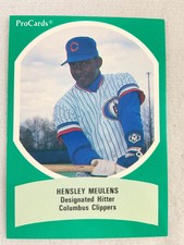 1990 AAA All Star Game Baseball ProCard#13-Hensley Meulens, Columbus Clippers