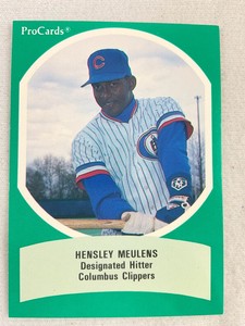 1990 AAA All Star Game Baseball ProCard#13-Hensley Meulens, Columbus Clippers