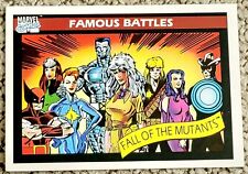X-MEN FALL OF THE MUTANTS 1990 Marvel Universe series 1 card 102 WOLVERINE STORM